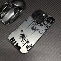 Gatvės telefono dėklas iPhone 17 16e 16 15 14 13 12 11 mini Pro Max X XR XSMAX 8 7 Air Plus Anti-Drop Matinis Galinis Dangtelis graffiti iPhone 11 Pro