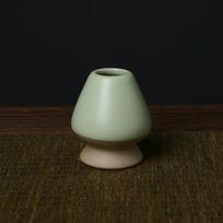 Matcha arbatos plakiklio laikiklis Keramikinis laikiklis bambukiniam Matcha Chasen tinka Matcha Chasen arbatos rinkinio priedams žalsvai mėlyna