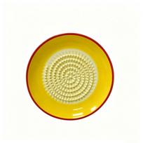 Gift Round Plate Ceramic Ginger Grater Easy Clean Reusable Manual Garlic Masher Non-Slip 2-in-1 Tomato Grinder Dish Fruit Puree beige
