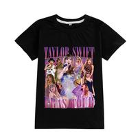 A951 Kids Boys Girls Taylor swift Summer Short Sleeves T-shirt 100cm