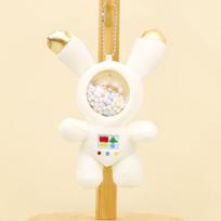 Cute Astronaut Plush Keychain Creative Space Rabbit Doll Adorable Bag Ornament White Space Rabbit