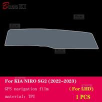 For KIA NIRO SG2 - Car Interior Film Dashboard piano board Shift center console Anti-scratch transparent TPU Repair Film Style C For LHD