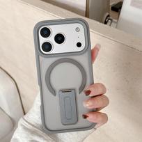 Protective Magnetic Kickstand Dopamine Phone Case for iPhone 17 Air 16 E Pro 15 14 13 12 11 Max Plus Shockproof Cover iPhone 15 Pro