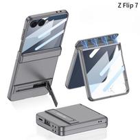 Samsung GalaxyZ Flip7 Mobile Phone Case Magnetic All-inclusive Folding Case and Film Integrated Triumph Bracket Hard Case SM-Flip7
