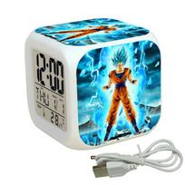 Dragon Ball Z Led Digital Alarm Clock With Color Changing Light For Kids Room Decor
