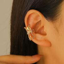 Octopus Ear Cuff Gold Tone Nautical Style Non Piercing Ear Clip for Women