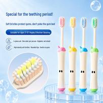 BRUSHING BEAR Children's Ultra-Soft Toothbrush for 3-13 Year Olds (4-Pack)