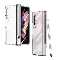 Skaidraus dengimo sulankstomo telefono krepšys dėklas Samsung Galaxy Z Fold 3 4 Fold4 Fold3 5g Fold2 Fold 2 Ekrano apsauginė plėvelė Dėklai for Galaxy Z Fold 2 gryna