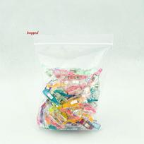 40 vnt Smailių plastikinių segtukų dygsniavimo siuvimo segtukai siuvimo mašinų segtukai Namų laikymo biuro laikymo spaustukai (supakuota/supakuota) bagged 40pcs white