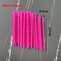 New 20pcs Professional Heatless Hair Curler No Heat Hair Rollers Sleeping Soft Spiral Curls Lazy Perm Curling Rod Hair Rollers pink