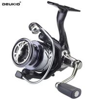 DEUKIO Visos metalinės be tarpų žvejybos ritės 2000-7000 serijos spiningo žūklės ritė Maksimali trauka 15 kg jūros vandens ritė Karpių žvejybos reikmenys jūrinės žvejybos ritė EVA2000