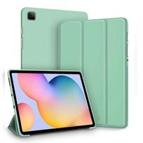 Case Fit Samsung Galaxy Tablet Case for S6 lite Tab A9 A8 A7 S7 S8 S9 and Plus FE Smart Auto Sleep Wake Silicone Cover Tab A9 8.7in šviesiai žalios spalvos