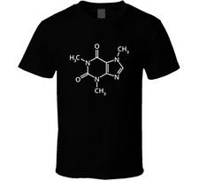 Coffee Molecular Caffeine Chemical Formula Barista Espresso T Shirt Tee Gift New 4XL