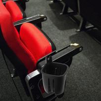 Chair Cup Holder for Theaters and Conferences Square Drink Holder for Auditorium Seating Public Beverage Storage Solution other red