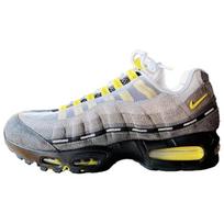 UNDEFEATED x Nike Air Max 95 Abrasion Resistant Low top Casual Running Shoes Unisex Gray Yellow IB4523-002 37.5