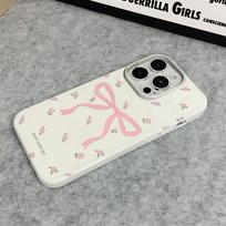Bow Phone Case For Iphone 14 Plus 15 16 17 11 12 13 Pro Max 17Air Shockproof Cover Funda Coque iphone 13 Pro balta