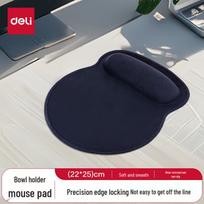 Deli 2225 Memory Foam Mouse Pad with Wrist Rest juoda