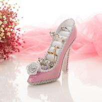 Luxury Velvet Ring Display Stand High-heeled Shoes Jewelry Rack Stand Display  Jewelry Store Q