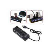 Black Led 4 Port Usb 2.0 Hub With Premium Quality Craftsmanship And Timeless Design