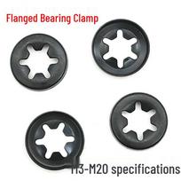 M3-M20 Black 65 Manganese Steel Spring Clip Retaining Ring Plum Blossom Washer Screw Lock M3*10 - 1 piece