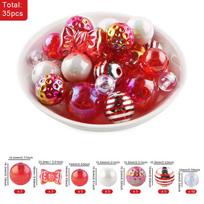 35Pcs/Bag New Acrylic Beads Loose Bead For Jewelry Making DIY Keychain Pen Bracelet Necklace Handmade  Accessories