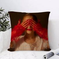 Ariana Grande Cushion Cover Breathable Linen Pillow Cover SkinFriendly Home Decor Pillowcase with Hidden Zipper 30x30 cm