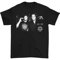 Ville Valo HIM and Bam Margera HOT NEW black T-shirt Tee S-5Xl XXXL