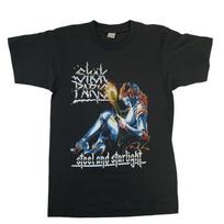 Vintage Shok Paris 'Steel And Starlight' Unisex Black T-Shirt QW774 S