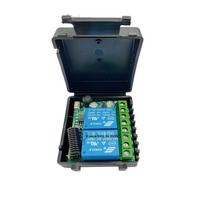 12V/220V Dual-Channel Motor Forward/Reverse Telescopic Gate with LED Light & Remote Control Switch