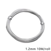 5-10M aliuminio vielos šiurkštumo virvelė karoliukų vėrimo viela „pasidaryk pats“ amatų gamyba papuošalų virvelė virvelės aksesuarai 1.2mm 10M gray