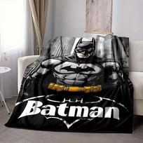 1pc Batman Flannel Throw Blanket Lightweight Soft Warm All Season Blanket for Sofa, Bed, Travel, Camping L1024141 80x120cm
