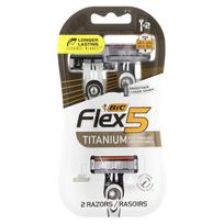 BIC, Flex 5, vyriškas vienkartinis skustuvas, 2 skustuvai