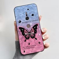 Casing For Sony Xperia XZ2 H8216 H8296 XZ3 H9436 H9493 Case Aesthetic Fashion Cute Cat Shockproof Black Silicone Soft TPU Cover Sony Xperia XZ3