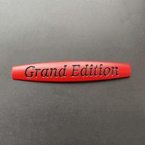 3D Metal Logo Grand Edition Emblem Car Fender Badge  Grand Edition Sticker Accessories gray