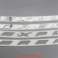 1 vnt. chromo juodos 3D ABS EXPLORER raidės automobilio priekinio dangčio emblema ženklelis lipdukas automobilio stiliaus aksesuarai