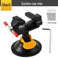 Rotatable 360° Suction Cup Mini Bench Vise with Walnut Pliers