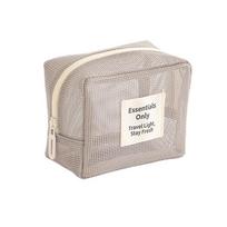 Gifts Multi-purpose Mesh Cosmetic Bag Checkered Makeup Storage Case Travel Mesh Toiletry Bag Portable Cosmetic Storage Tools