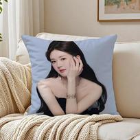 Zhao Lusi Cushion Cover Linen Minimalist Soft  for Sofa Bed Home Room Decor 30x30cm