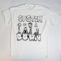 System Of A Down SOAD Heavy Metal White T-shirt Size S-5XL CS073 XXL