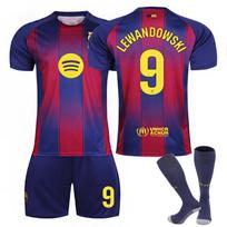 (#9 LEWANDOWSKI) 25-26 Barselonos namų La Liga numerio futbolo marškinėliai vaikams ir suaugusiems S