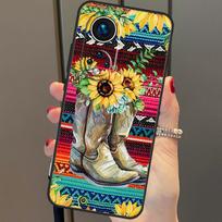 Western Cowgirl Cowboy Boho Aesthetic For Huawei P20 P30 P40 Lite Pro P Smart 2019 Nova 9 5T Phone Case For Honor 50 8X 9X 10i Huawei P20 black