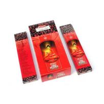 Tridev Lord Budha Agarbatti / Smilkalų lazdelės| Dieviškoji serija | Kvapas | Atsidavimas | 6 Pkt * 20 Gm Pooja / garbinimui / religiniams renginiams red