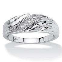 Sanjie Creative Twisted Diamond Porų žiedai – Vyriški ir moteriški europietiško ir amerikietiško kryžiaus stiliaus Size 8 sidabras