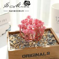 Wusmart Large Xian Ren Ke Artificial Succulents Plants DIY Flower Arrangement Accessories Desktop Mini Bonsai Flower Head
