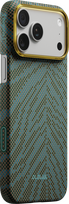 Pitaka Edge Dėklas Breath of Veins, Dive Green – iPhone 17 Pro Max