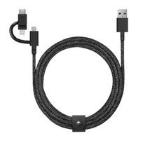 Native Union Belt Cable Universal (USB-A – USB-C, Micro USB, Lightning) 2m, cosmos
