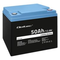 Qoltec 53704 LiFePO4 ličio geležies fosfato baterija | 12,8 V | 50Ah | 640Wh | BMS