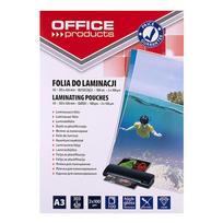 OFFICE PRODUCTS Laminavimo plėvelė, A3, 2×100 mikronų, blizgi, 100 lapų, skaidri