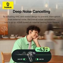 Baseus Bass BF1 NC belaidės ausinės į ausis, Galaxy Blue