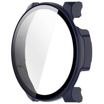 Pilnas apsauginis dėklas Amazfit Balance 2 Ekrano apsauginis dėklas Balance2 Dangtelis Kietas PC 2in1 Korpusas+grūdinto stiklo plėvelė Skaidrus NAUJAS rašalo mėlyna spalva